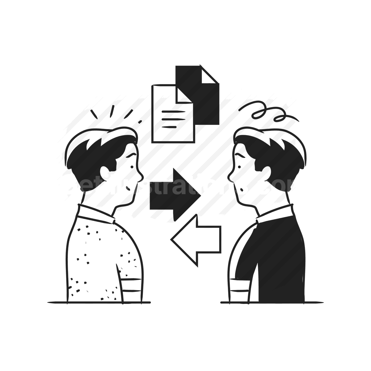 Social Media and Communication  illustration preview image